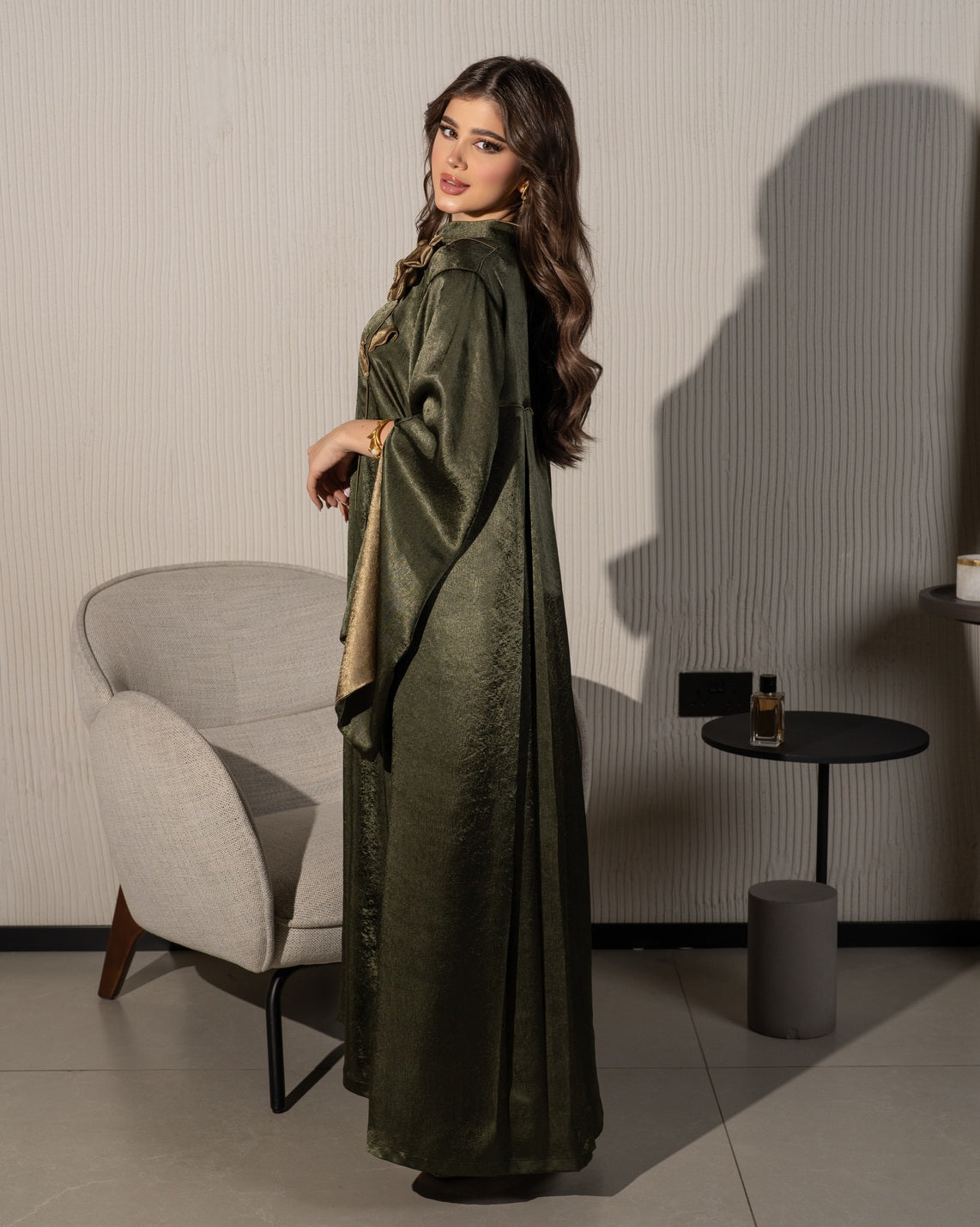 دراعه حرير مبطنه